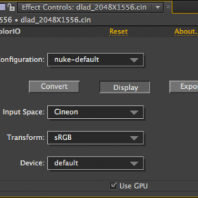Binaries for OpenColorIO After Effects plugin Binaries for OpenColorIO After Effects plugin